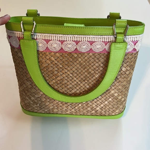 Lilly Pulitzer Handbags - Vintage Lilly Pulitzer Woven Purse